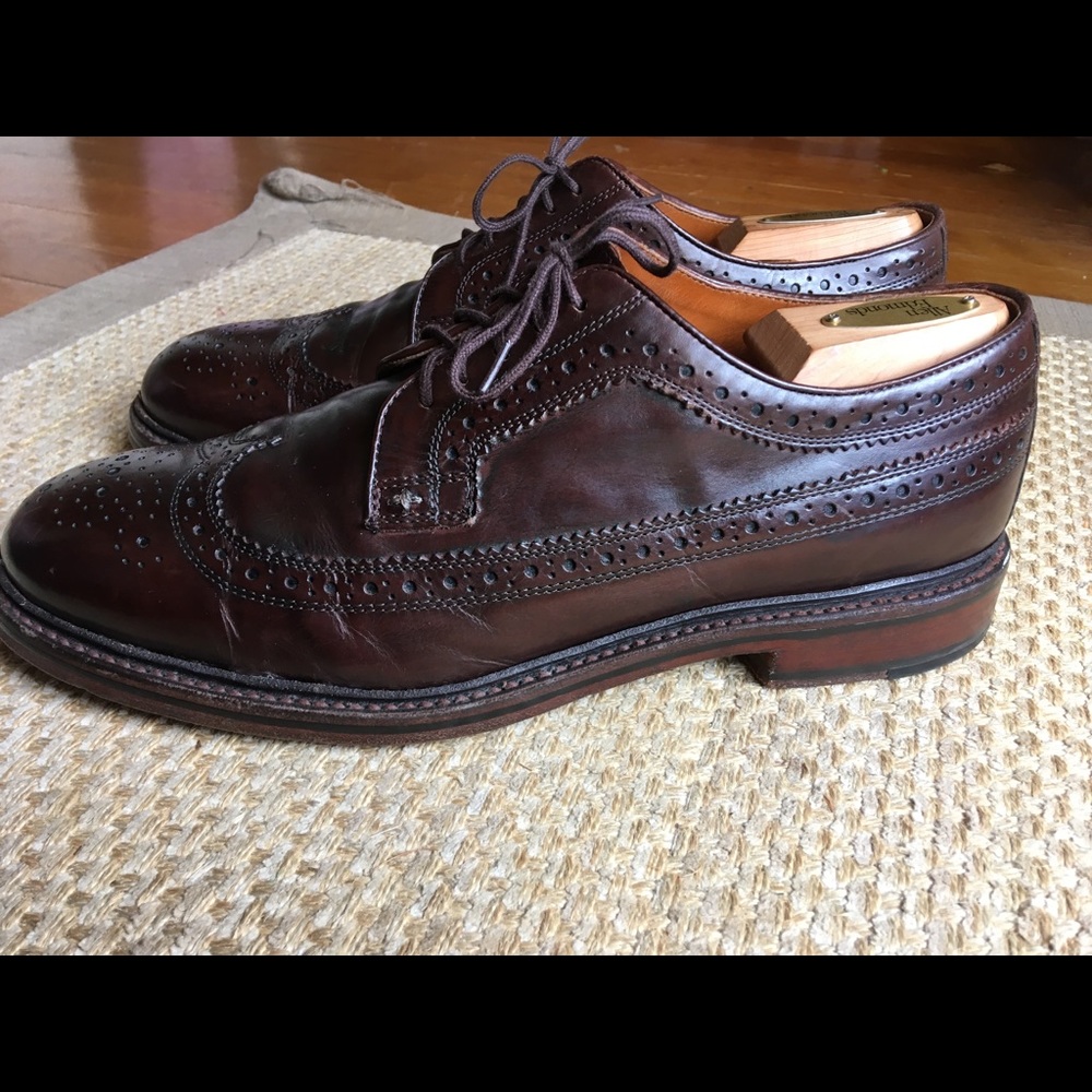 Brown J. Crew Ludlow Wingtip Oxfords